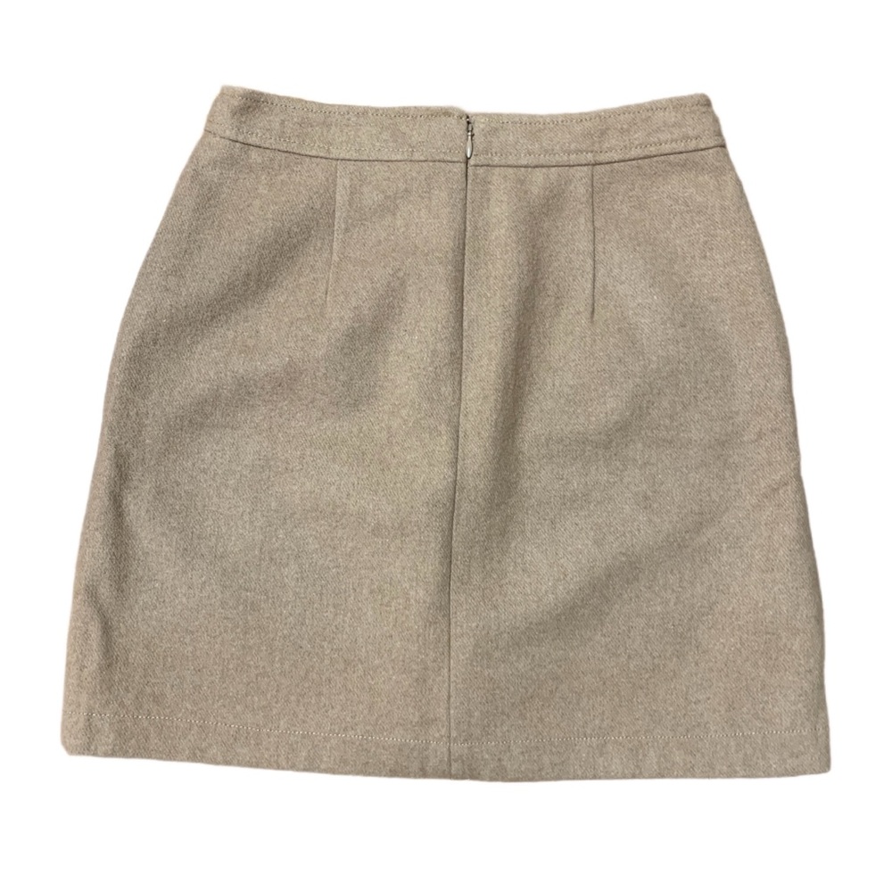 LOfT Tan Wool Skirt SZ 2 NWOT - Picture 6 of 7